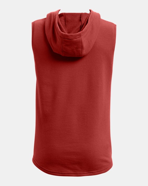 Boys' Project Rock Rival Terry Sleeveless, Red, pdpMainDesktop image number 1